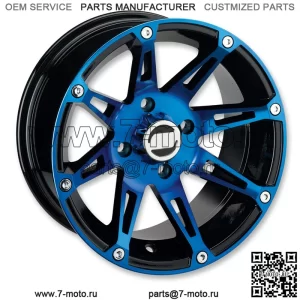 Комплект из 4 колес для квадроцикла/UTV, 14 дюймов Moose 387X Blue 4/156 4+3 1KXP (для: Polaris)
