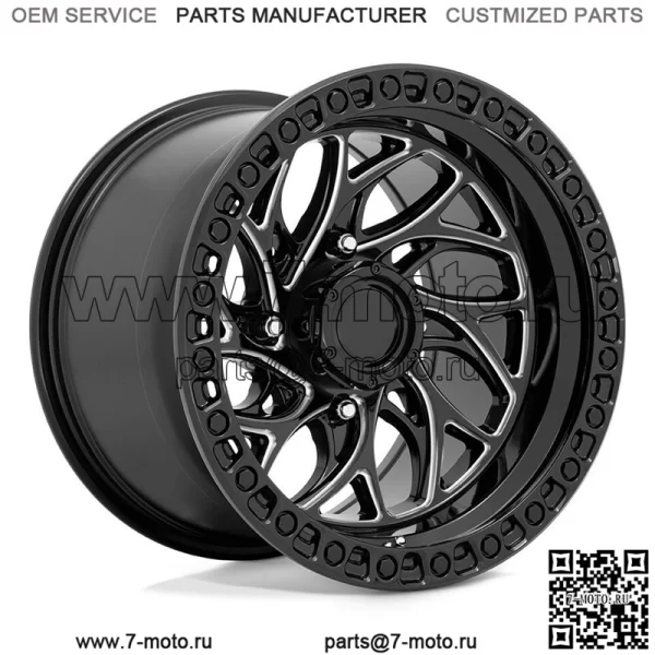 Колеса Fuel Runner 15x10 UTV, черные Polaris RZR 1000 XP (4) (для: Polaris)
