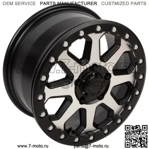 Обработанные диски Tusk Uinta с Beadlock, обод 15x7 6+1 Polaris RZR Pro R Turbo R (Для: Polaris)