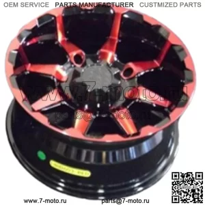 POLARIS RZR XP1000 14-ДЮЙМОВЫЕ КРАСНЫЕ КОЛЕСА STI HD6 для квадроциклов (НАБОР 4) ПОЖИЗНЕННАЯ ГАРАНТИЯ POL10K (Для: Polaris)