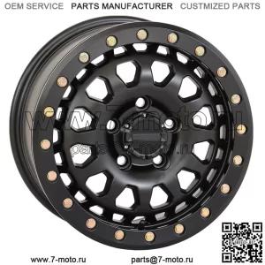 System 3 SB-6 Beadlock 15-дюймовые колеса, черные (6+1) Polaris RZR Turbo R и Pro R (для: Polaris)