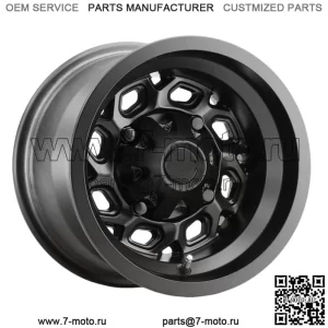 Vision UTV 361 Spyder 14x7 4x156 +2,5 мм, матовый черный обод колеса, 14 дюймов (для: Polaris)