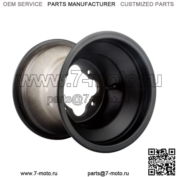Диск Douglas A5 8X8 3,0 + 5,0 Matte Black, 4/110 с проушинами A506-039M (для: Polaris)