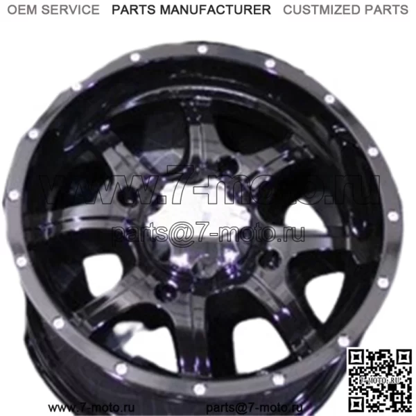 АЛЮМИНИЕВЫЕ КОЛЕСА POLARIS RZR 800 14 ДЮЙМОВ COBRA BLK ATV (НАБОР 4) ПОЖИЗНЕННАЯ ГАРАНТИЯ POL3CA (Для: Polaris)