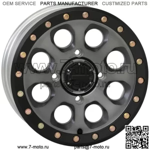 System 3 SB-7 Beadlock 15-дюймовые колеса Титан (4+3) Polaris RZR 1000 XP (4) (Для: Polaris)