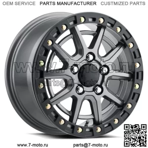 ITP SD10 Beadlock 15-дюймовые колеса/диски серого цвета Polaris RZR Turbo R & Pro R (для: Polaris)