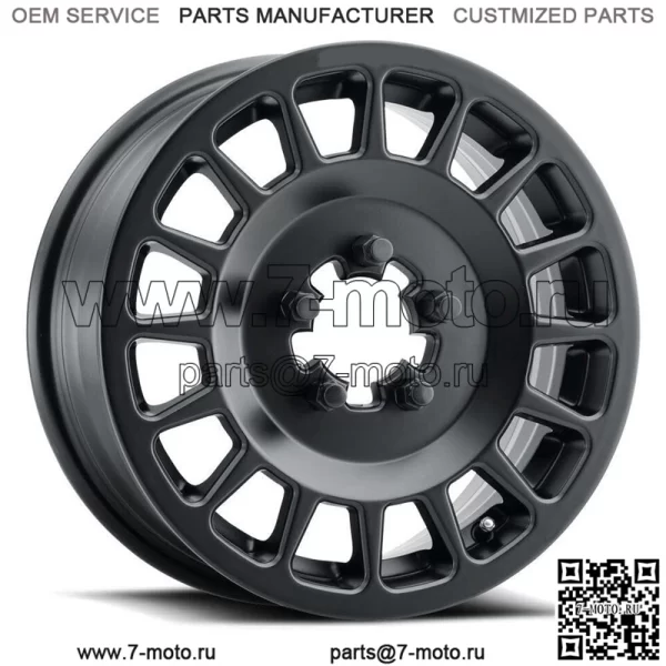 Method 407 15-дюймовые колеса/диски Matte Black Polaris RZR Turbo R & Pro R Ranger 1500 (для: Polaris)