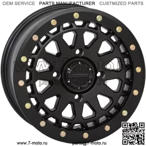 System 3 SB-6 Beadlock 15-дюймовые колеса, черные (6+1) Polaris RZR Turbo S / RS1 (4) (Для: Polaris)