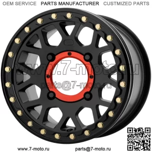 KMC UTV KS235 Граната Beadlock 15x6 4x156 +38 мм Сатиновый черный обод колеса 15 дюймов (для: Polaris)