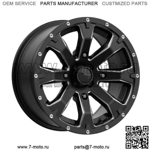 Колеса/диски MSA M42 Bounty для квадроциклов Satin Black, 14 дюймов Sportsman RZR Ranger (для: Polaris)