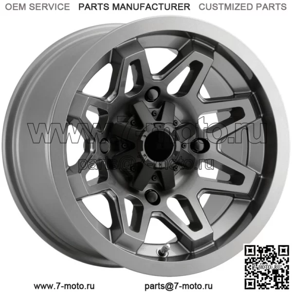 Vision UTV 416 Seven 12x7 4x110 +2,5 мм Металлический обод колеса 12 дюймов (для: Polaris)