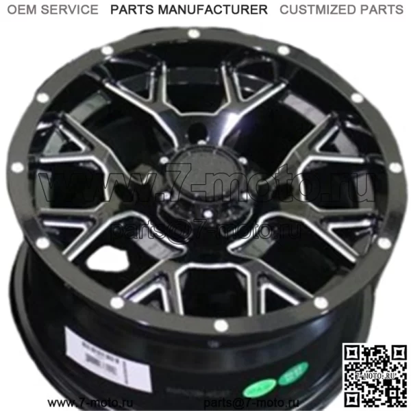 КОЛЕСА POLARIS RANGER XP1000 14 ДЮЙМОВ С ЧЕРНОЙ ПРОВОЛОКОЙ для квадроциклов/UTV (КОМПЛЕКТ 4) POL10K (Для: Polaris)