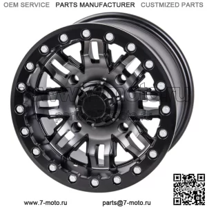 Диск Tusk Teton Beadlock 15x10 5,0 + 5,0 Gun Metal/черный, 4/156 с рисунком проушин (для: Polaris)