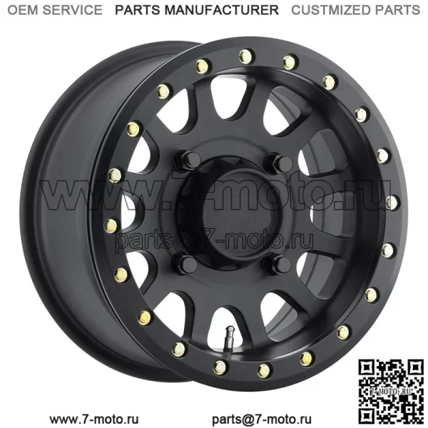 Колеса/диски Beadlock UTV Method 401, черные, 14 дюймов (4+3) Polaris RZR 1000 XP (4) (для: Polaris)