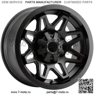 Vision UTV 416 Seven 14x8 4x156 -10,2 мм, матовый черный обод колеса, 14 дюймов (для: Polaris)