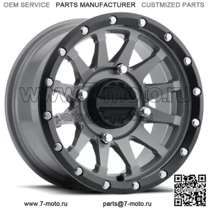Комплект из 4 колес для квадроцикла/UTV, 15 дюймов Raceline Trophy Grey 4/156 5+2 1KXP (для: Polaris)