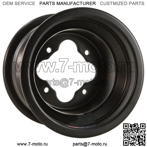 DWT Black A5 Rolled Lip 4+1 Переднее заднее колесо 10 дюймов 10x5 4+1 4/110 Polaris RZR170