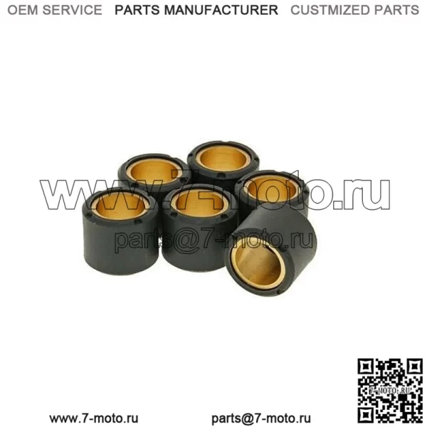 Peugeot Speedfight 2 100 15,0 г 18x14 мм Комплект роликов вариатора (6)