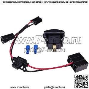 Комплект зарядного устройства USB с жгутом проводов Plug & Play AM117324 AM131969 AM116712 TCA22740 Совместим с John Deere Gator TX TH CS CX TS, TX Military TH 6x4 CS CX TS, UTV XUV 4x4 4x2