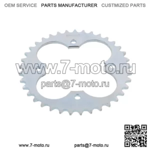 Звездочка для Polaris Predator 500 2003–2007 гг. Задняя серебряная звездочка с 37 зубьями