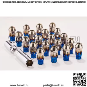 Гайка для модификации автомобиля, легкая гайка из титанового сплава 16 + 4, противоугонная гайка M12 M14