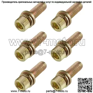 6 болтов выпускного коллектора, шпилек для Polaris RZR XP / XP 4 1000 2014-2018 (для: Polaris)