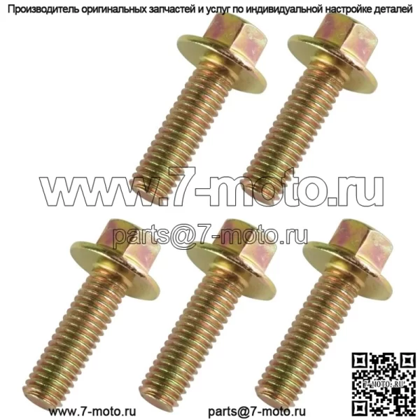 болтов сцепления с фланцевой головкой M6x20 для Polaris Ranger XP 1000 2020 2021 2022 (Для: Polaris)