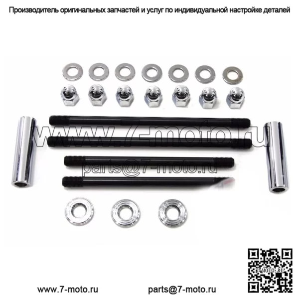 Комплект болтов крепления переднего двигателя Colony Acorn Stock Chrome Ironhead Harley Sportster (Для: Harley-Davidson)