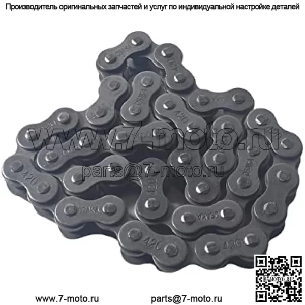 Передняя приводная цепь промежуточного вала, 420, 42 звена, подходит для Coleman CT200U CT200U-EX BT200X 196cc 6,5 л.с., мини-велосипед MB165 MB200 Baja Warrior Heat Mini Baja Motorsports - Image 3