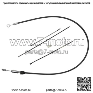 Верхний трос сцепления, черный винил, 52 дюйма Harley Softail Touring 18+ (для: Harley-Davidson)