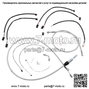 Комплект тросов управления рулем Magnum Chromite 15–17 дюймов Ape Hanger 18+ Harley Softail (для: Harley-Davidson)