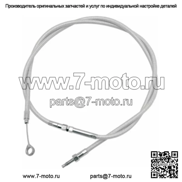 Motion-Pro 72,5" 12" Удлиненный трос сцепления из нержавеющей стали 87-99 Harley Touring (Для: Harley-Davidson)