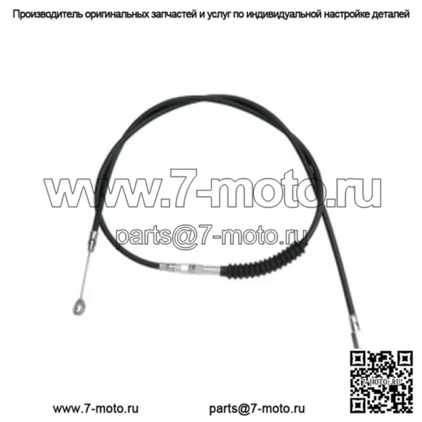74 11/16-дюймовый черный виниловый удлиненный трос сцепления Harley Softail Dyna Touring XL 86-13 (для: Harley-Davidson)