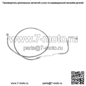 66 Удлиненная верхняя тормозная магистраль из нержавеющей стали 3/4 дюйма +4 дюйма Harley Touring 09-13 ABS (для: Harley-Davidson)