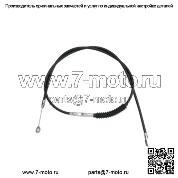 76 11/16-дюймовый черный виниловый трос сцепления увеличенной длины Harley Softail Dyna Touring (для: Harley-Davidson)