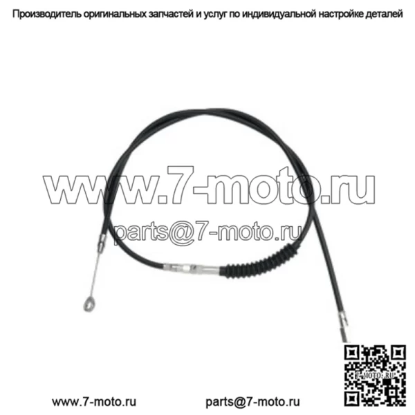 70 11/16-дюймовый черный виниловый трос сцепления увеличенной длины Harley Softail Dyna Touring (для: Harley-Davidson)