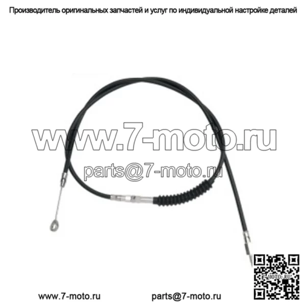 63 11/16-дюймовый черный виниловый удлиненный трос сцепления Harley Softail Dyna Touring XL 86-13 (для: Harley-Davidson)