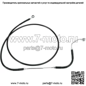 8 дюймов 70 3/4 удлиненная черная виниловая верхняя тормозная магистраль Harley Touring 09-13 ABS (для: Harley-Davidson)