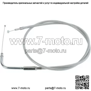 Плетеный трос дроссельной заслонки из нержавеющей стали 39 1/2 дюйма 90 градусов 5 дюймов Harley 88-95 Big Twin XL (для: Harley-Davidson)
