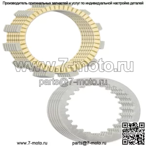 Фрикционные и стальные пластины сцепления для Yamaha YZ400 1976, 1977, 1978, 1979 годов.