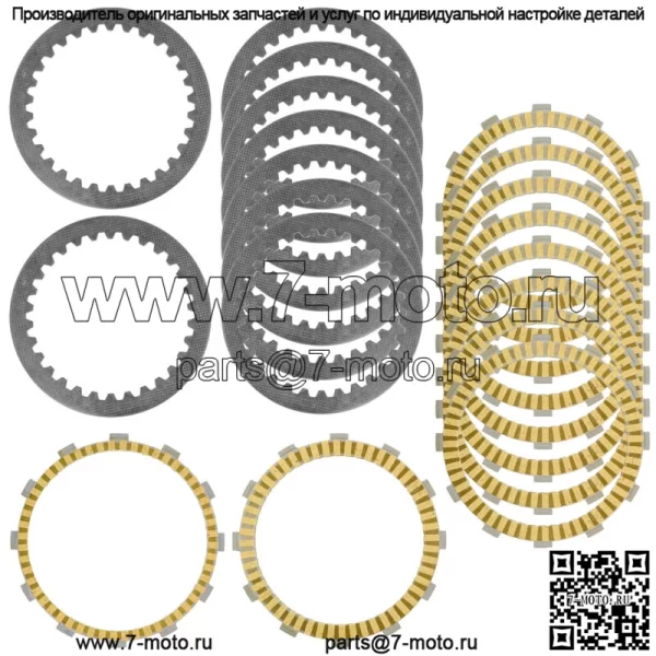 Фрикционные диски и диски сцепления Suzuki SV1000 SV1000S 2003-2007 гг. - Image 2