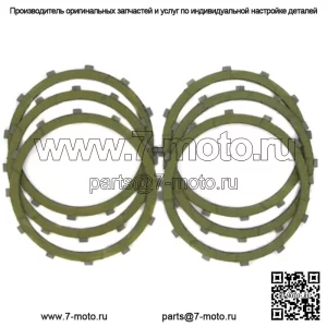 Комплект фрикционных дисков сцепления Aramid Specialties 6 Harley Big Twin 37931-84 (Для: Harley-Davidson)
