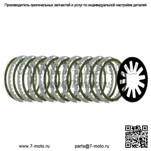 Комплект дополнительных дисков стального сцепления BDL, основная трансмиссия трансмиссии Harley FX FL (для: Harley-Davidson)