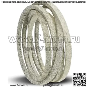 Замените 587270001 Ремень деки, подходящий для Husqvarna Zero-Turn Z242F Z242E 967953803 967271802 Газонокосилка серии 42 дюйма, приводной ремень 1/2 x 121 дюйм, изготовлен из кевлара
