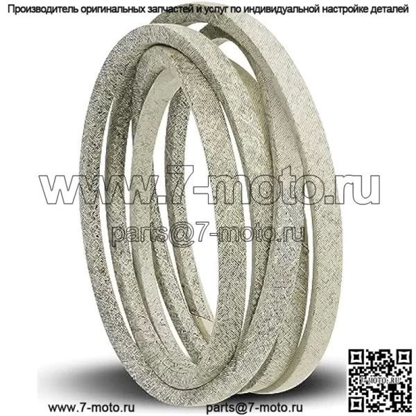 Замените 587270001 Ремень деки, подходящий для Husqvarna Zero-Turn Z242F Z242E 967953803 967271802 Газонокосилка серии 42 дюйма, приводной ремень 1/2 x 121 дюйм, изготовлен из кевлара