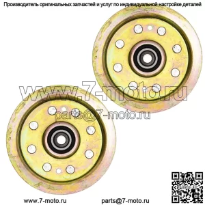 Плоские натяжные ролики для тяжелых условий эксплуатации для YTH2348 Z254 MZ6128 MZ61 MZ52 MZT61, 2 шт.