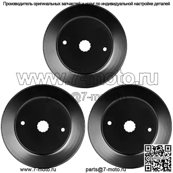 Шкив шпинделя деки для Husqvarna GT200 GTH225 YT180 YTH1746 EZ4824 EZ5225 LR 100 110 YTH180 LT100 LT125 129207 153531 173434 532173434 3 шт.