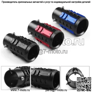 Автомобильное универсальное украшение выхлопной трубы, гоночная граната, хвостовое горло, персонализированное модифицированное хвостовое горло из алюминиевого сплава