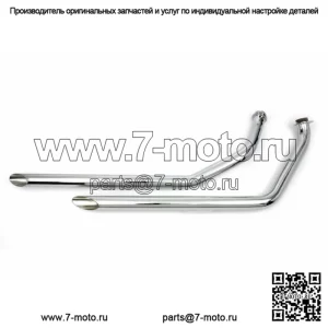Хромированные выхлопные трубы 1 3/4 дюйма с разрезом, 1970–1984 гг. FX Shovelhead Super Glide (для: Harley-Davidson)