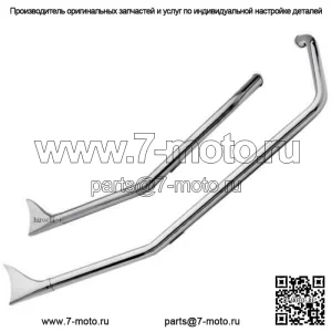 Выхлопные трубы Upsweep Fishtail Harley Softail Bobber Chopper Custom FX (Для: Harley-Davidson)